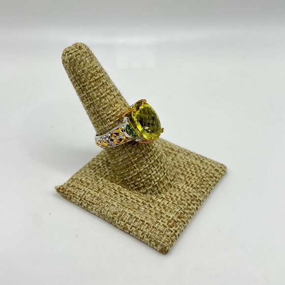 Gems en Vogue Peridot Chrome Diopside Ring - Picture 1 of 5
